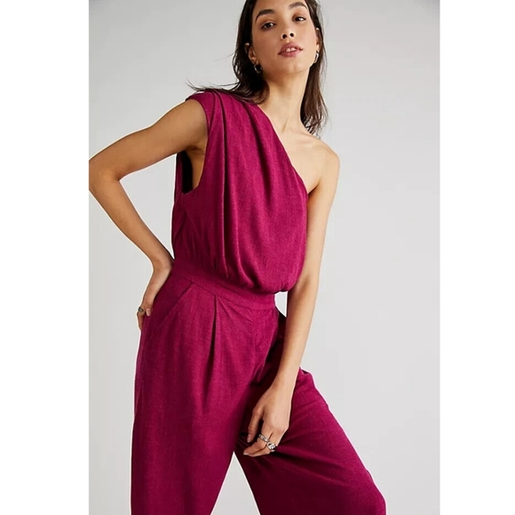 Free People Cropped 'Avery' Jumpsuit - Picture 1 of 8